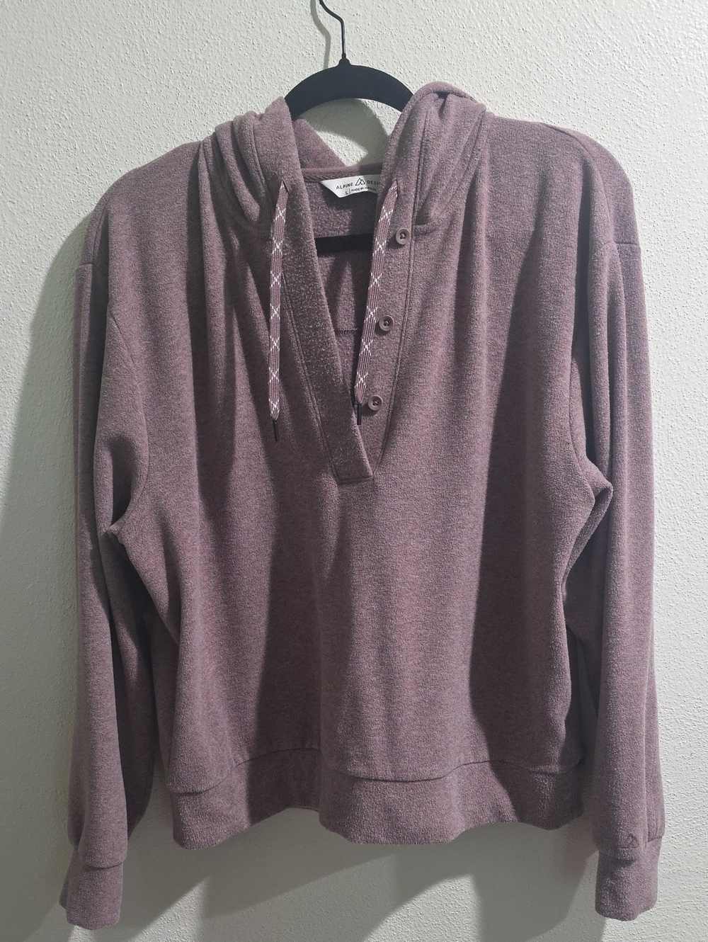 Alpine Design Henley Hooded Sweatshirt